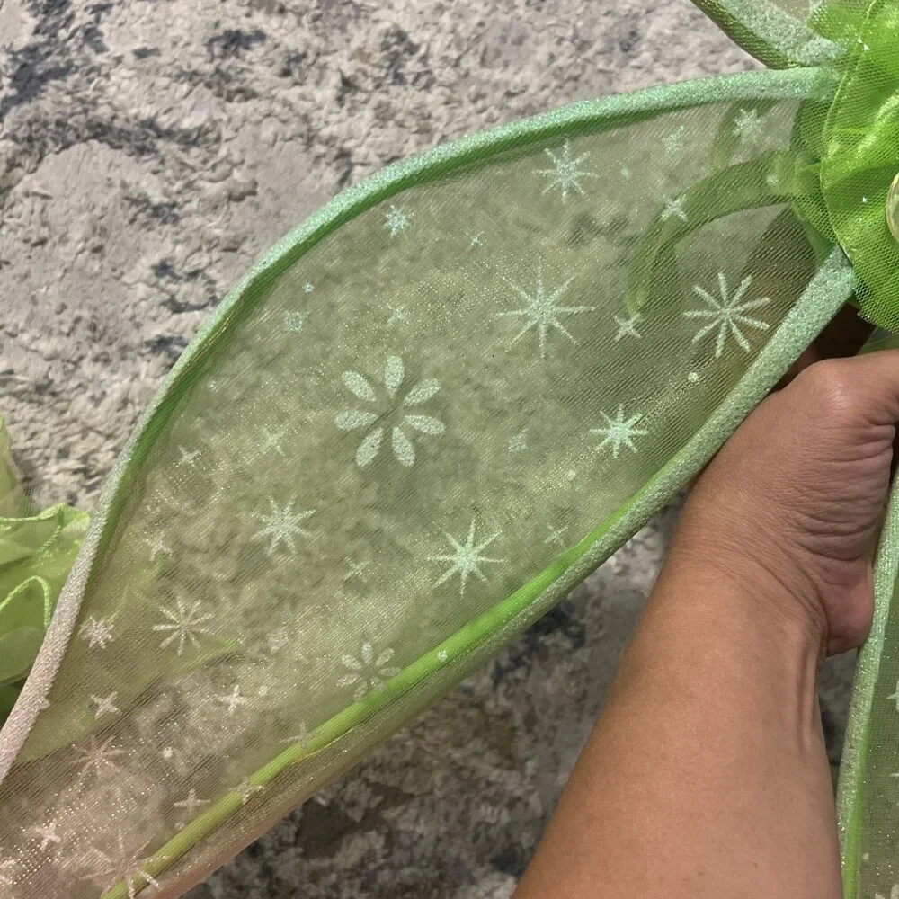 Disney Store Tinkerbell Green Feather Costume Dress Girl's 9/10 - Picture 13 of 15